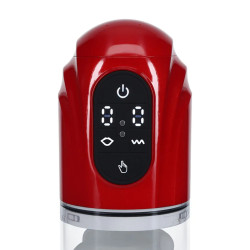 Pumped Masturbateur TechnoThrust Vibrations et Succion Rouge